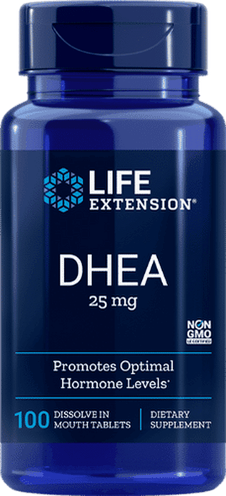 DHEA 25mg - 100 Sublingual - Life Extension