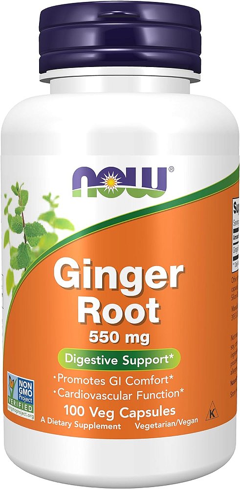 Ginger Root 550 mg 100 Caps - Now Foods