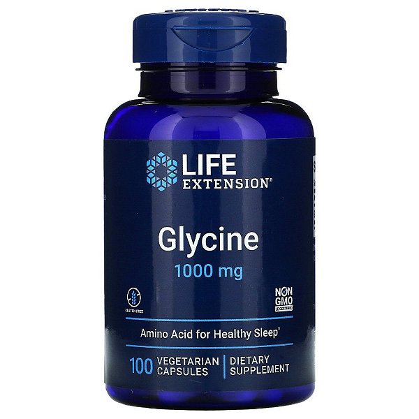 Life Extension Glycine | 1000 mg, 100 vegetarian capsules