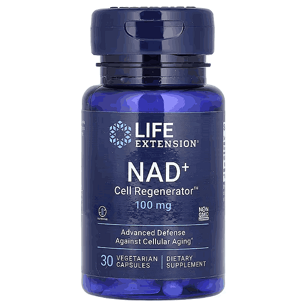 Life Extension, NAD+ Cell Regenerator 100 mg 30 Cápsulas Vegetarianas