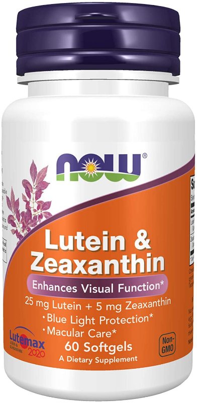 Lutein e Zeaxanthin (60 Caps) Now foods