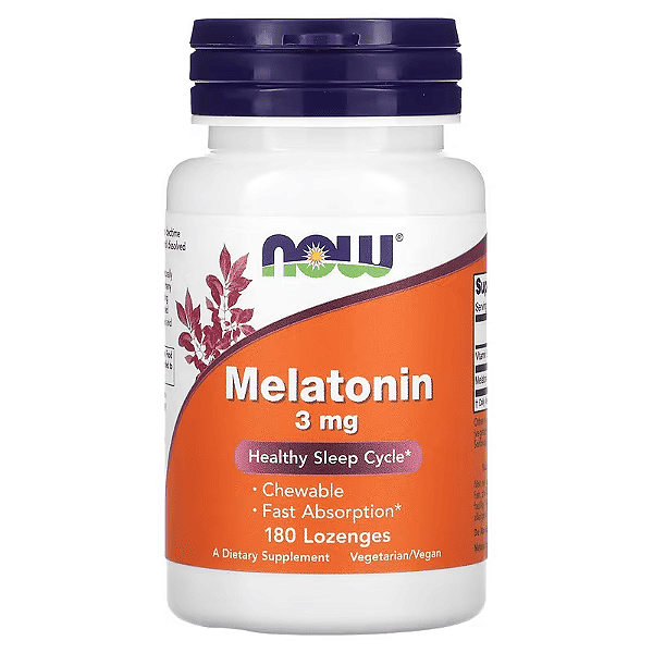 Melatonina 3mg (180 caps) - Now Foods