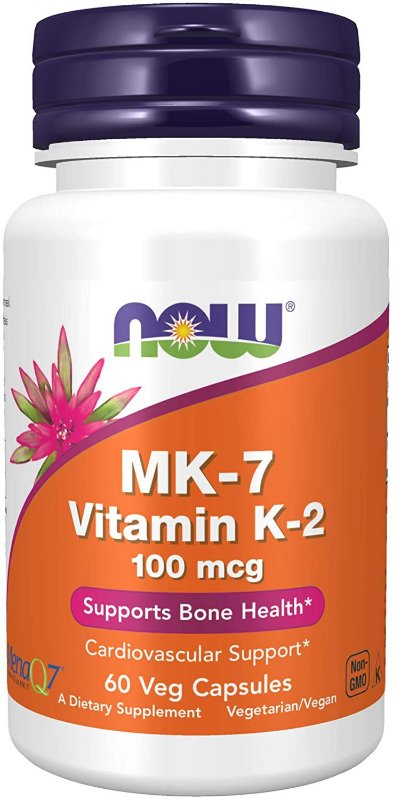 MK-7 Vitamin K-2 (60 cápsulas) - Now Foods