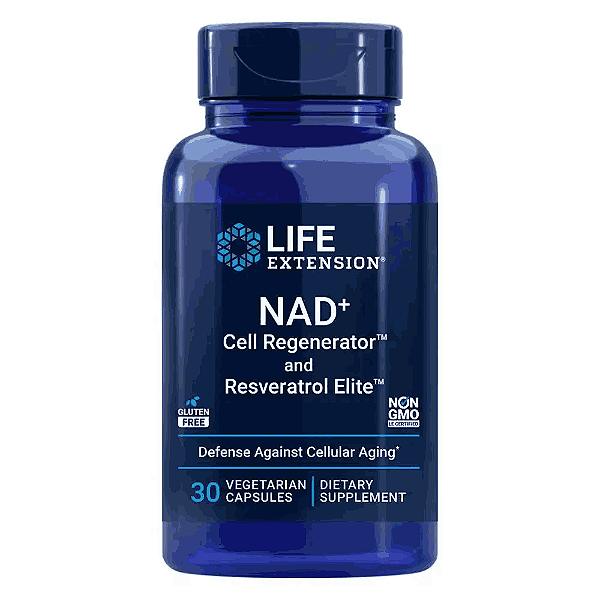NAD + e Resveratrol Elite, 30 Cápsulas, Life Extension