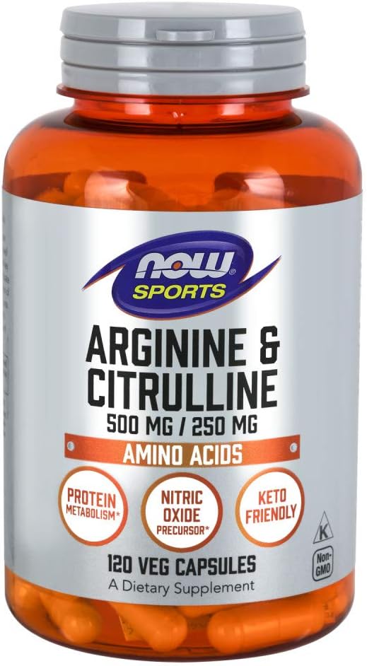 NOW Sports Arginine & Citrulline 500 mg / 250 mg