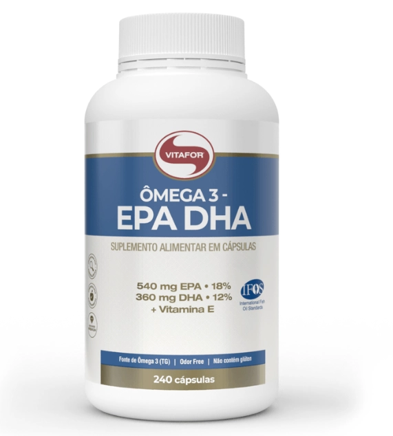Omega 3, EPA 540, DHA 360, 240 Cápsulas, Vitafor