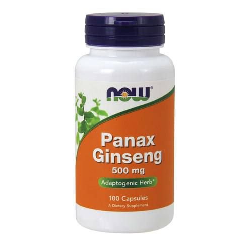 Panax Ginseng 500 mg (100 Veg Capsules) - Now Foods