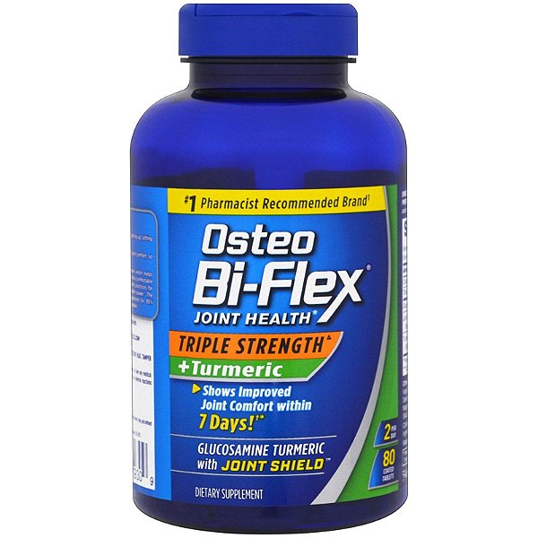 Osteo Bi-Flex, Açafrão de Tripla Força com Turmeric, 80 Tabletes