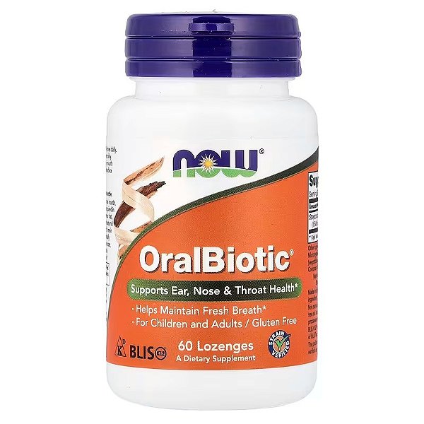 OralBiotic, 60 Pastilhas, Now Foods