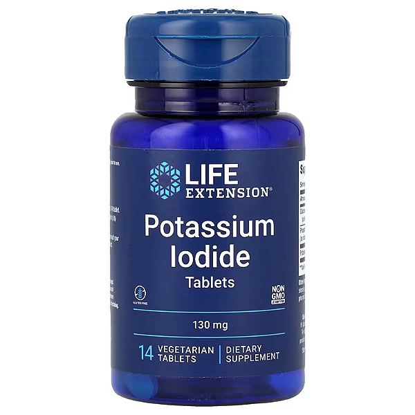 Potassium Iodide 130 mg 14 comprimidos vegetarianos - Life extension