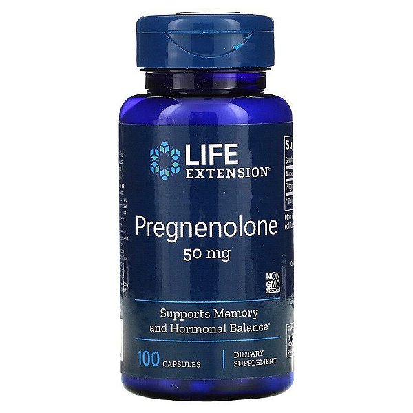 Pregnenolona 50mg (100 caps) - Life Extension