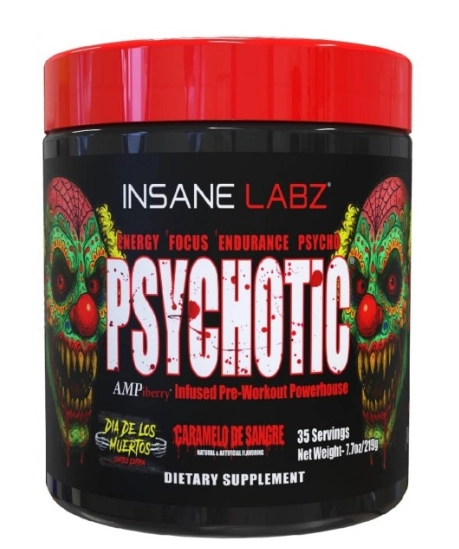 Pre Treino Psychotic Red, Sabores, Insane Labz