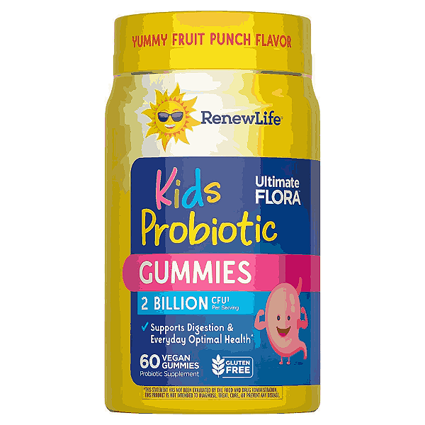 Probiótico Kids, Digestivo e Imunológico, 2 Bilhões, 60 Gomas, Renew Life