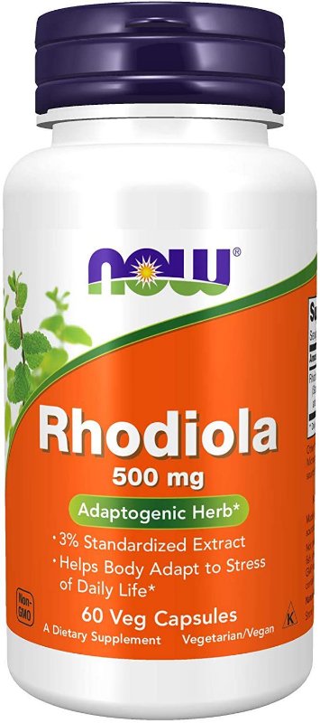 Rhodiola Rosea 500mg 60 Cápsulas Veg Now Foods