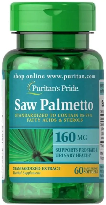Saw Palmetto, 160mg, 60 Cápsulas em Gel, Puritan's Pride