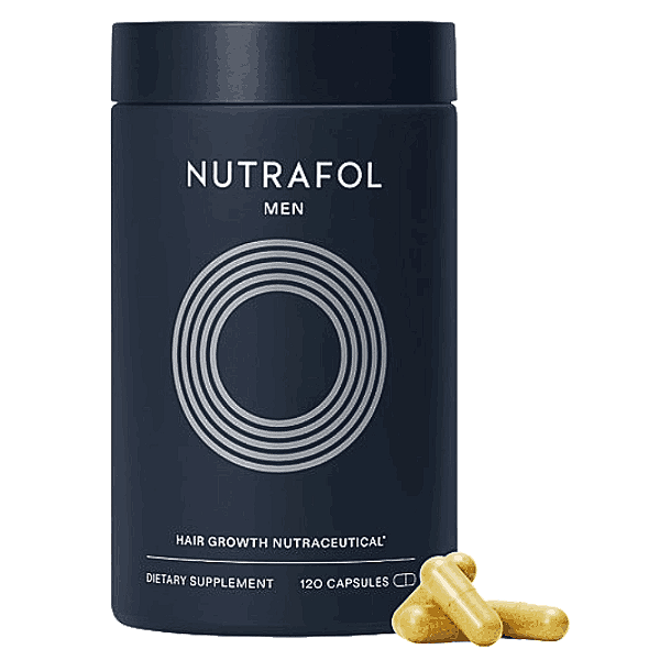 Suplemento Capilar Masculino, Crescimento de Cabelos Grossos e Fortes, 120 cápsulas, Nutrafol