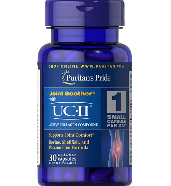 UC-II, 40mg, Colágeno Tipo II, Não desnaturado, 30 Cápsulas, Puritan's Pride