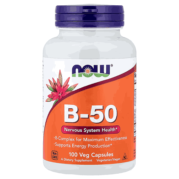 Vitamina B-50, 100 Veg Capsules NOW Foods