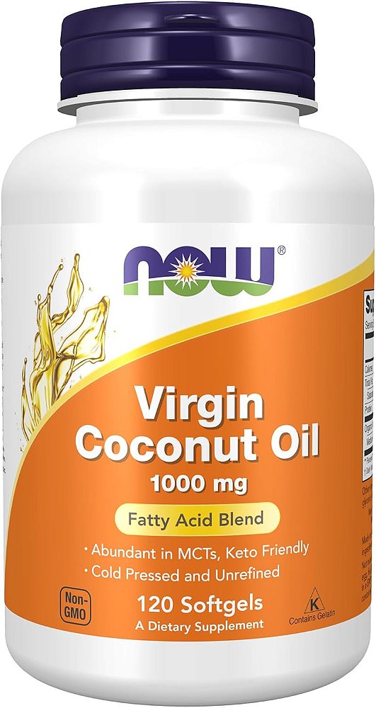 Virgin Coconut Oil 1000 mg 120 Softgels - Now Foods