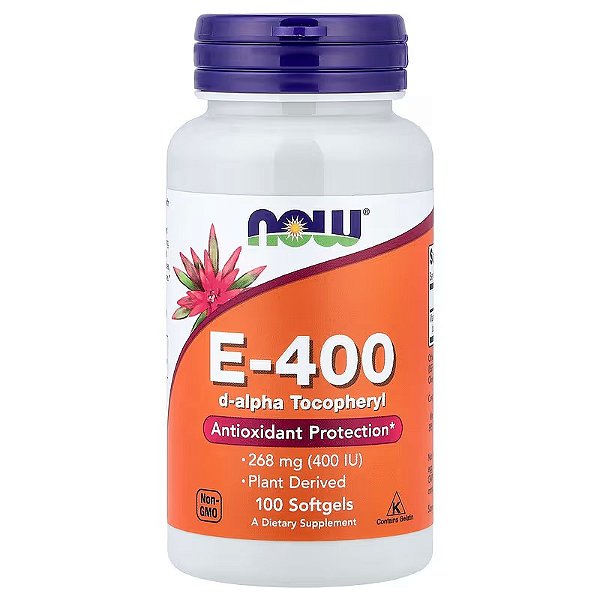 Vitamina E400UI, 100 Cápsulas, Now
