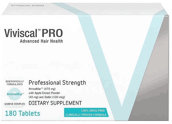 Viviscal PRO Hair Growth, Suplemento para Crescimento Capilar, 180 Comprimidos