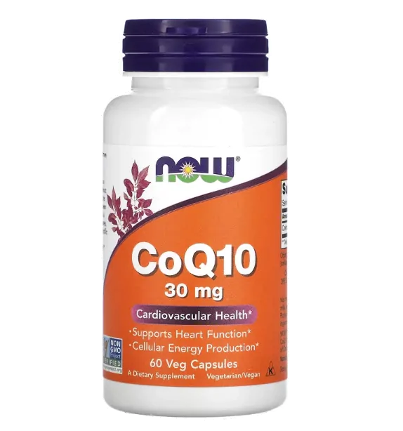 Coenzima CoQ10, 30mg, 60 Cápsulas gelatinosas, Now