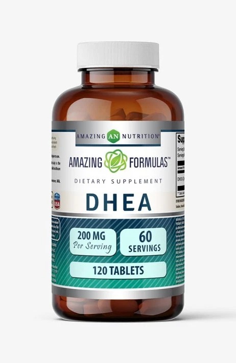 DHEA 100mg por porção, 120 Comprimidos, Amazing Formulas