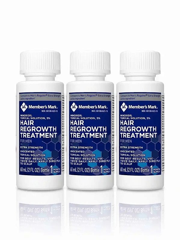 Minoxidil 5%, 3 meses ,Members Mark