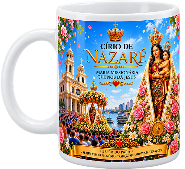 Caneca Círio de Nazaré – Modelo 03 Coleção Círio 2026