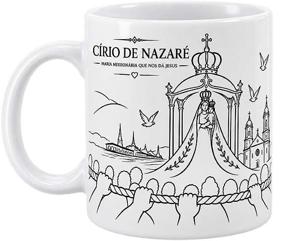 Caneca Círio de Nazaré – Modelo 06 Coleção Círio 2026
