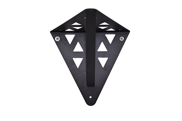 Suporte Triangular de Parede para Vasos – Chapa de Aço com Recortes