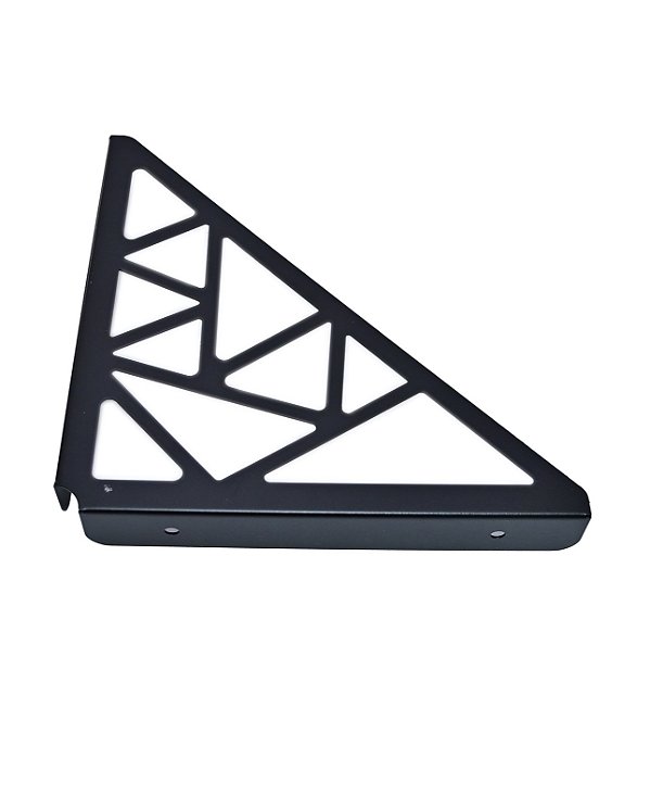Kit Mão Francesa Industrial Geométrica Vazada – Chapa de Aço 1,5 mm – Par