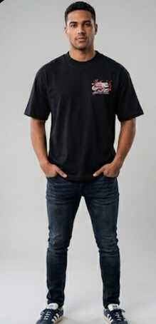Camiseta Adidas Streetwear Oversized Masculina
