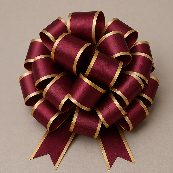 Fita Decorada 3D Maxi Albano Ameixa com Ouro – 32 mm x 100 metros