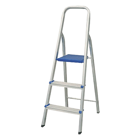 Escada Doméstica 3 Degraus em Alumínio