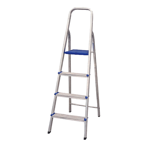 Escada Doméstica 4 Degraus em Alumínio