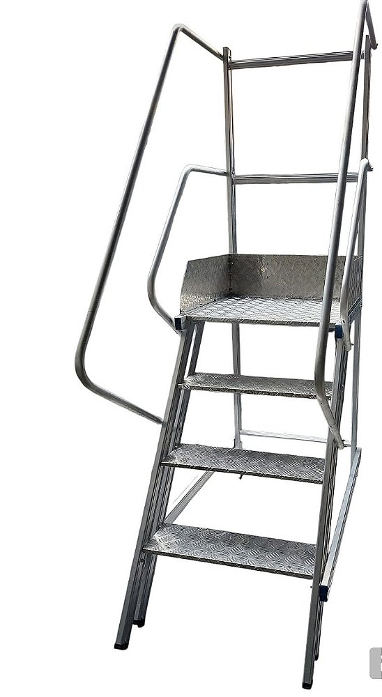 Escada Plataforma Trepadeira NR12 – 3 Degraus
