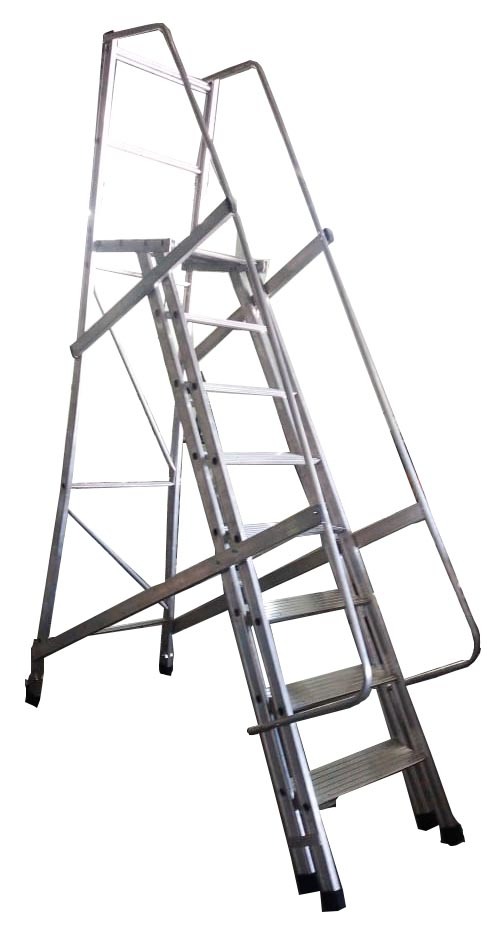 Escada Plataforma Trepadeira 7 Degraus + Plataforma