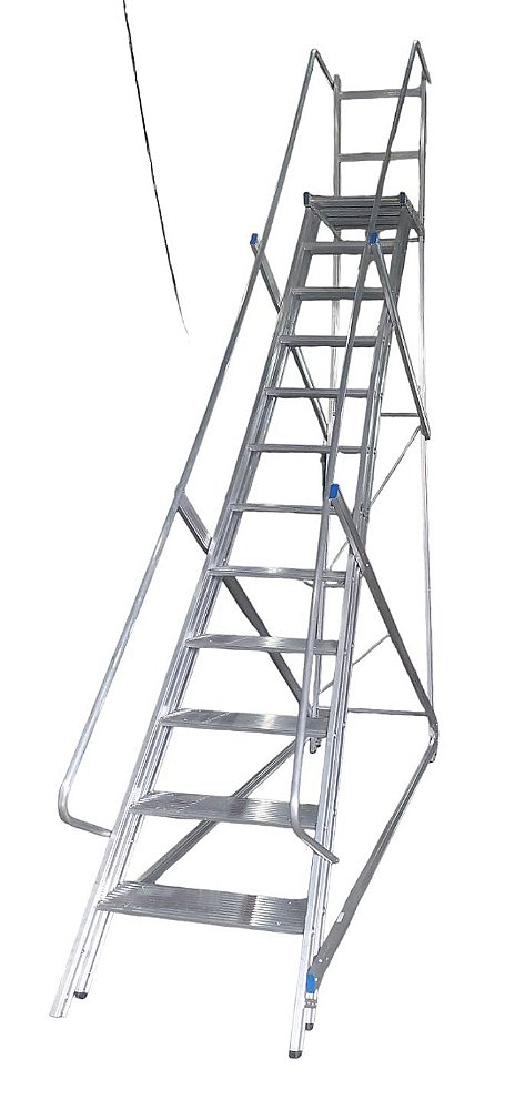 Escada Plataforma Trepadeira 11 Degraus + Plataforma