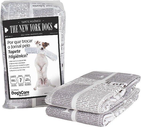 Tapete Higiênico Dogs Care Para Cães The New York Dogs - 30un