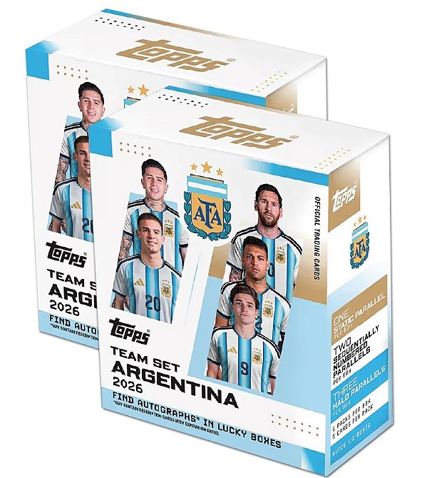 [FeBreak #03X] - 2x Argentina Team Set 25/26 - Escolha seu Jogador + 2 sorteados