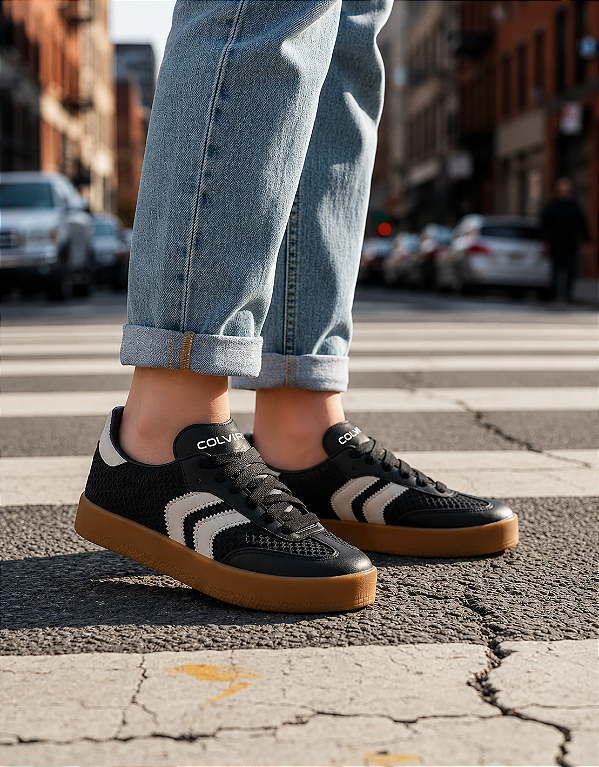 Tênis Feminino Casual Plataforma Colvir Vicky Luxo Conforto