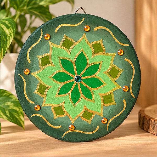 🌿 Mandala Decorativa em MDF — Flor da Vida