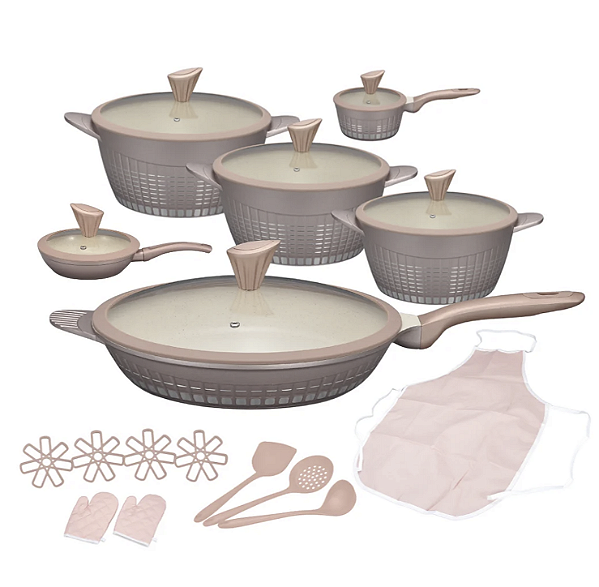 Linha Gourmet Premium 22 Peças - Rosa