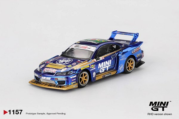 MINI GT - Silvia S15 LBWK Fausto Drift Blue 2024 (1157)