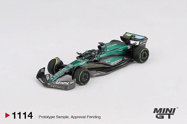 MINI GT - Aston Martin AMR24 #18 - L. Stroll 2024 Canadian GP (1114)