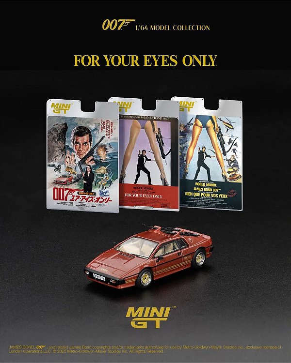 MINI GT - Lotus Espirit Turbo Orange - 007 For Your Eyes Only (912)