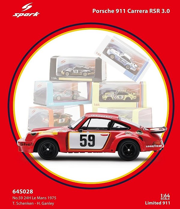SPARK - Porsche 911 Carrera RSR 3.0 #59 LeMans 1975