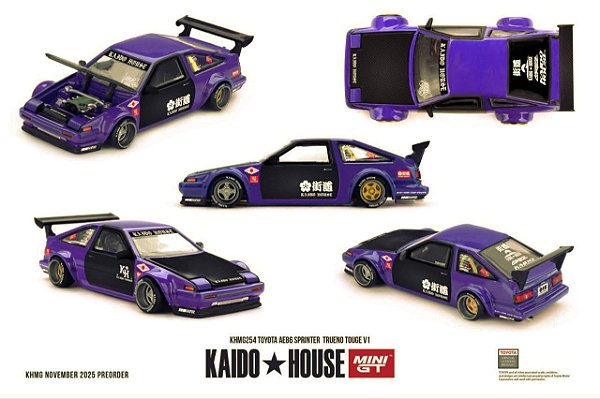 PRÉ VENDA - KAIDO HOUSE - Toyota Sprinter Trueno AE86 Violet