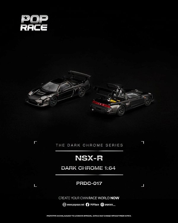 PRÉ VENDA - POP RACE - Honda NSX-R Black Chrome
